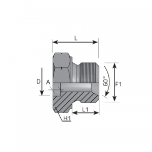 Metric welding adaptor BSPP. (AMNSM..T)